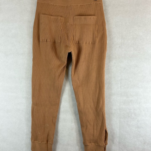 JONATHAN SIMKHAI DANNY Rib Knit Joggers track pants CAMEL size Large - Picture 8 of 13